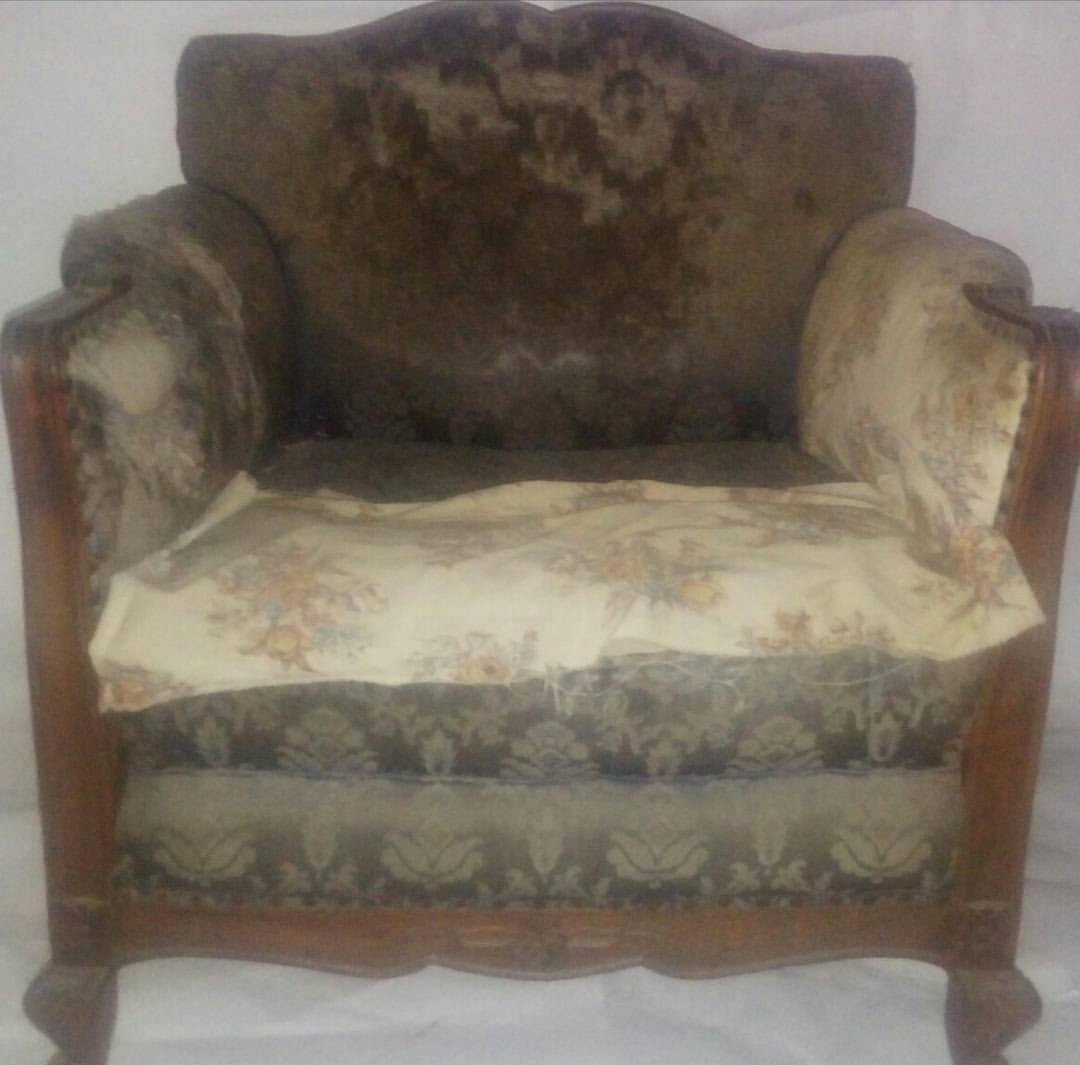 Silla antes de retapizado - Carlota Vera